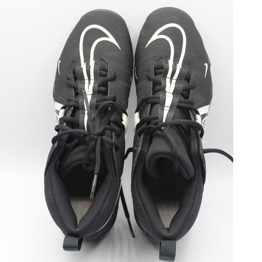 Nike Alpha Menace 3 Shark Black White Football Cleats Mens 9 CV0584-001 - Picture 6 of 8